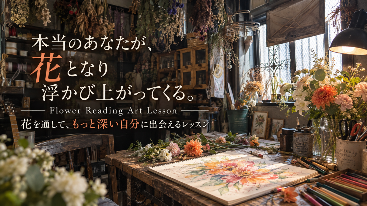 Flower Reading Art Lesson 花を通して、もっと深い自分に出会えるレッスン